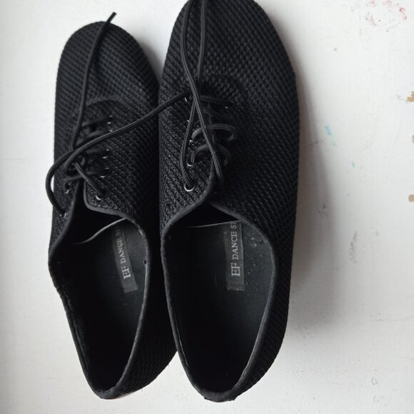 EF Dance Shoes 302 Model Black Micro Airmesh Size 7 (Euro 37.5) - Picture 4 of 5